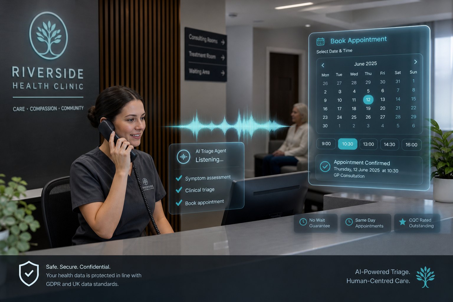 ClinicLine AI: voice triage & booking